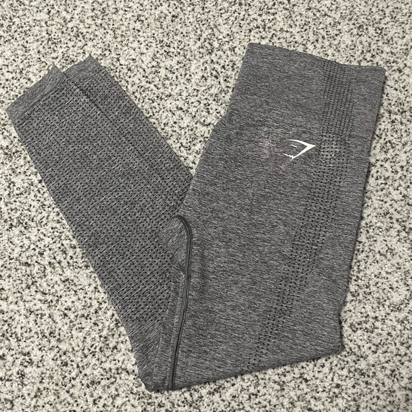 GymShark Vital Seamless Gray Leggings. Size Medium - Picture 1 of 2